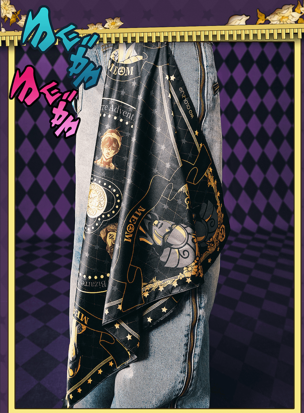 JOJO  Character Print Scarf