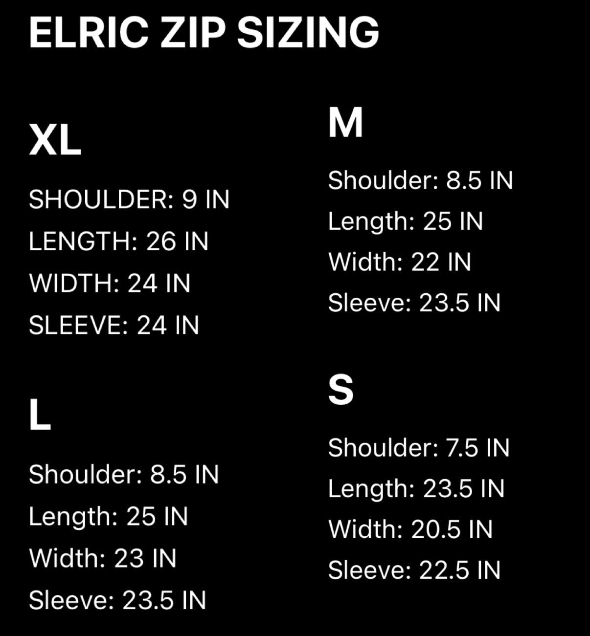 ELRIC FLAMEL ZIP [PREORDER]