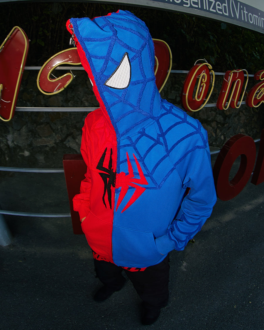 Full Zip Hoodie Red And Blue（Eyes Can See）