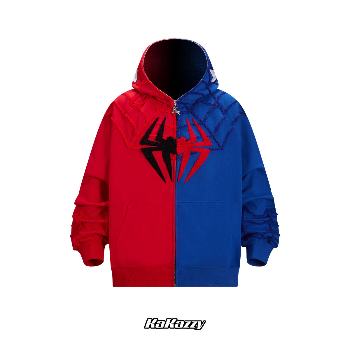 Full Zip Hoodie Red And Blue（Eyes Can See）