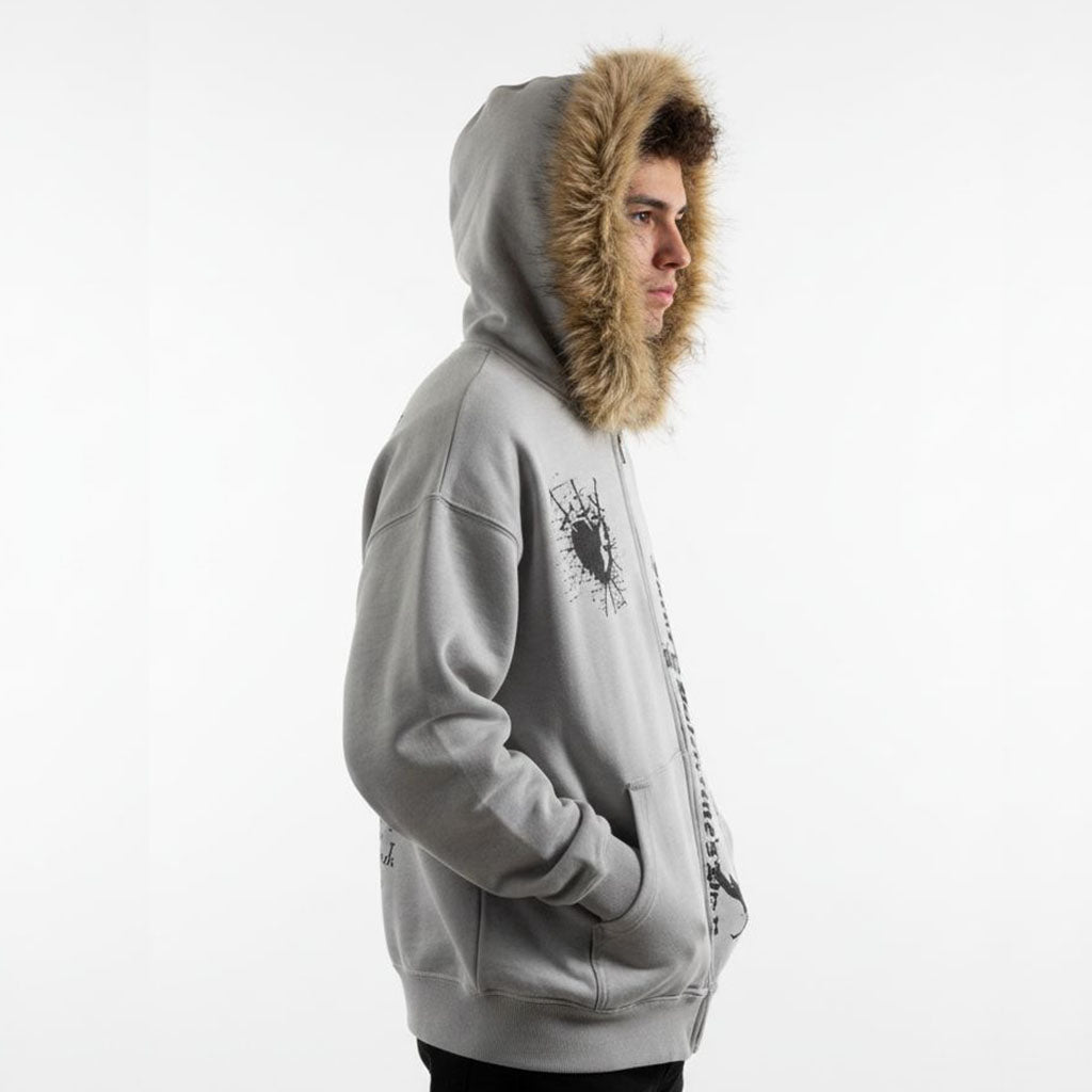 Misa Faux Zip Up Hoodie