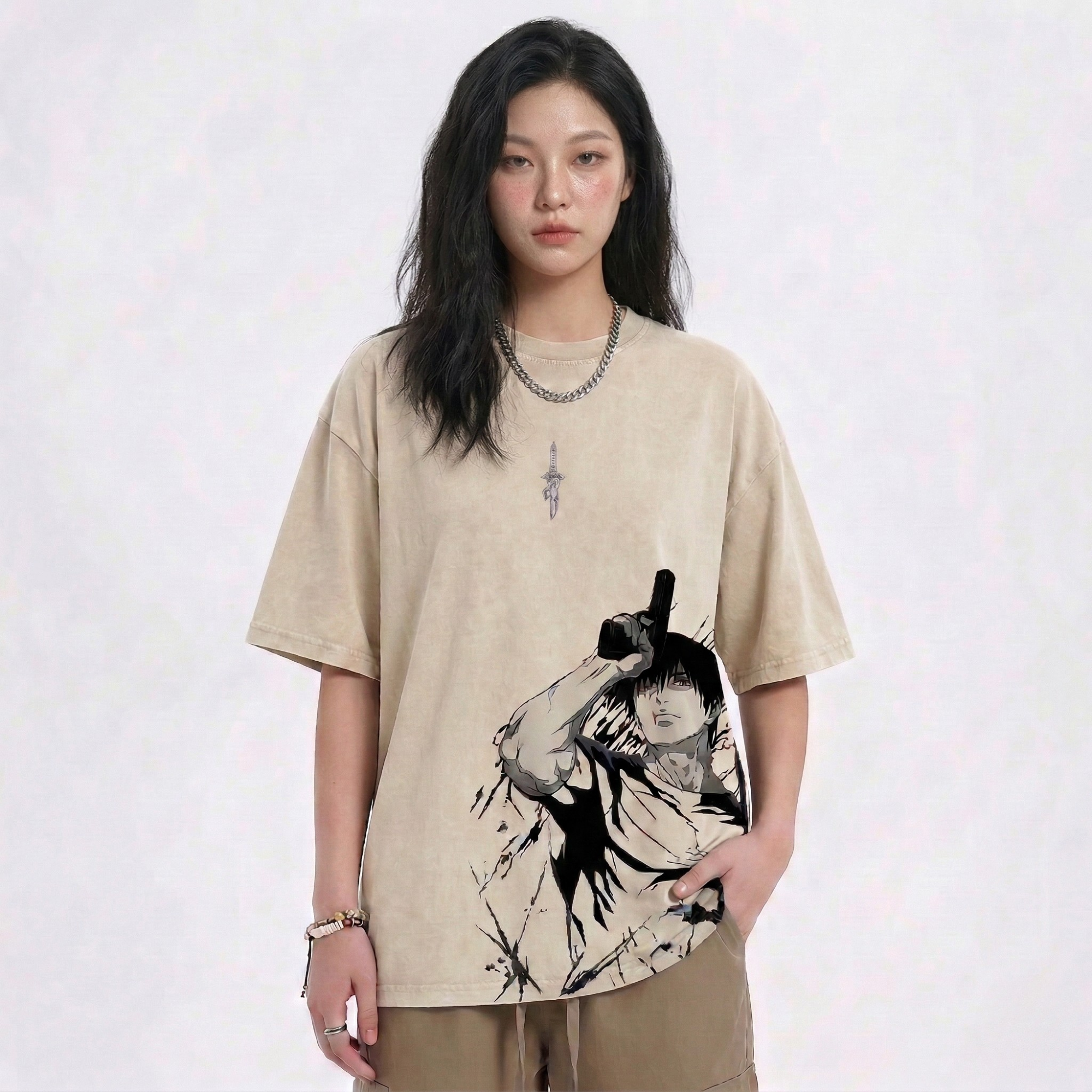 Toji Fushiguro Jujutsu Kaisen StoneWashed