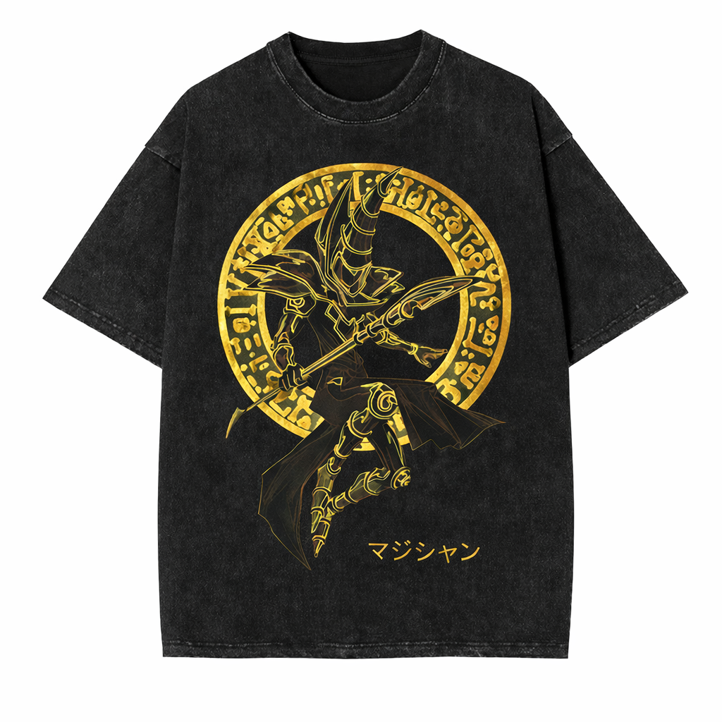Dark Magician Forbidden Gold Edition Graphic T-Shirt - Cotton Oversized Tee