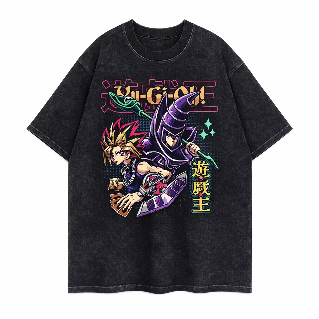 Dark Magician And Yugi Graphic T-Shirt - Cotton Oversized Tee