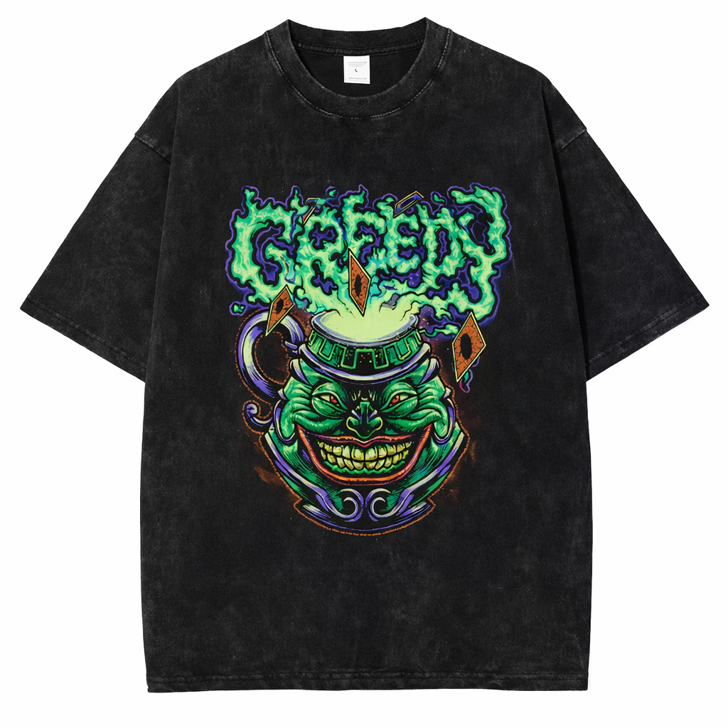 Pot Of Greed Graphic T-Shirt - Cotton Oversized Tee