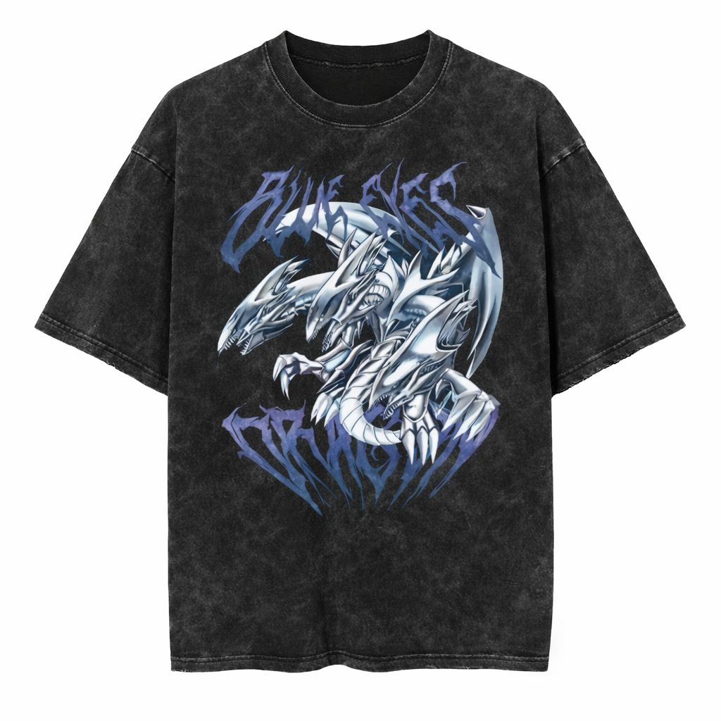 Blue-Eyes Ultimate Dragon Graphic T-Shirt - Cotton Oversized Tee