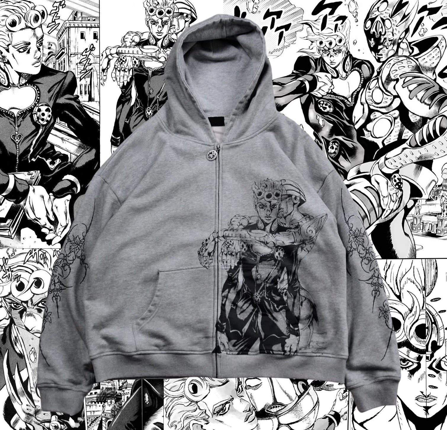 JoJo's Bizarre Adventure - Giorno Zip Up Hoodie – foberiall