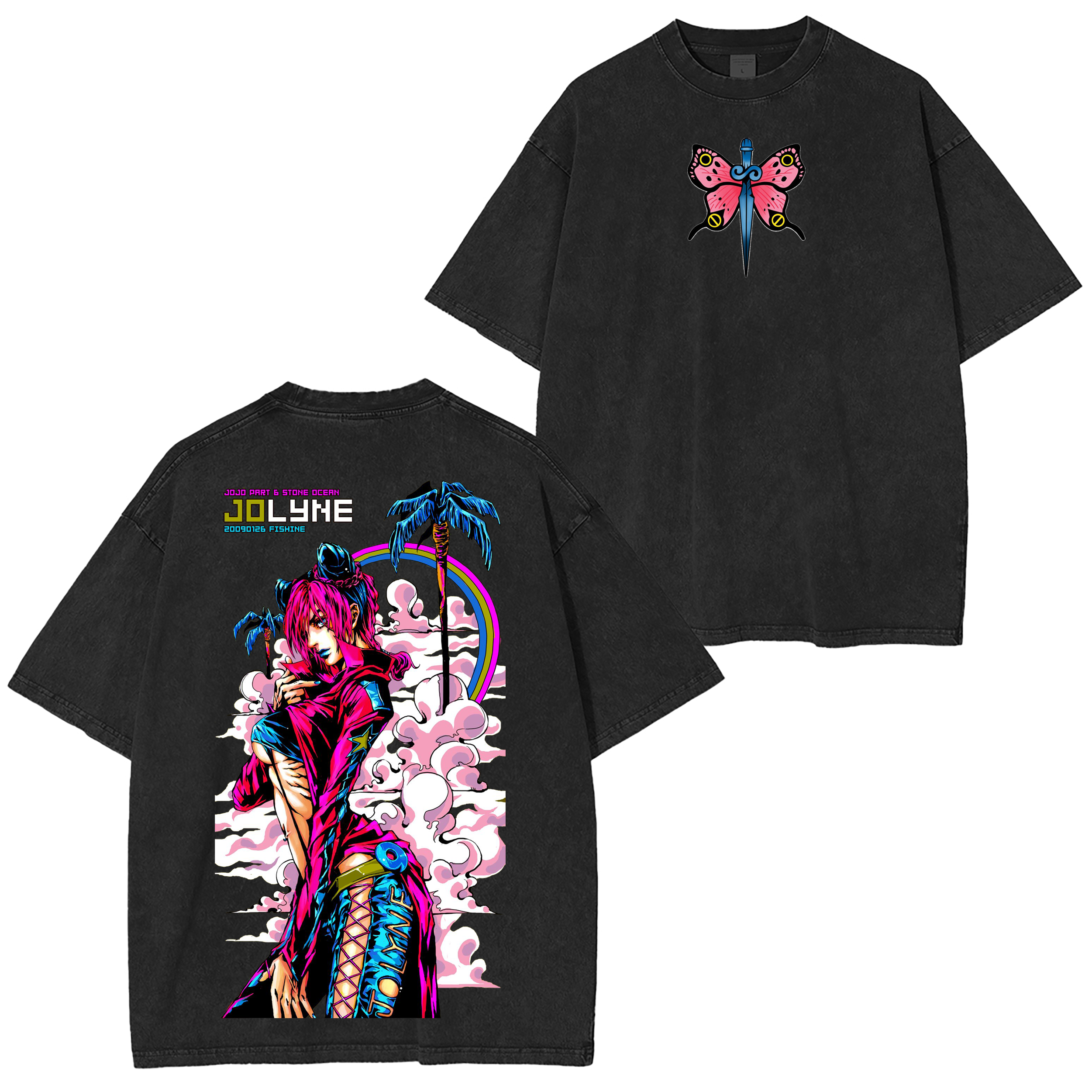 Jolyne Cujoh,JoJo Stone Ocean Washed T-shirt/Crewneck/Hoodie