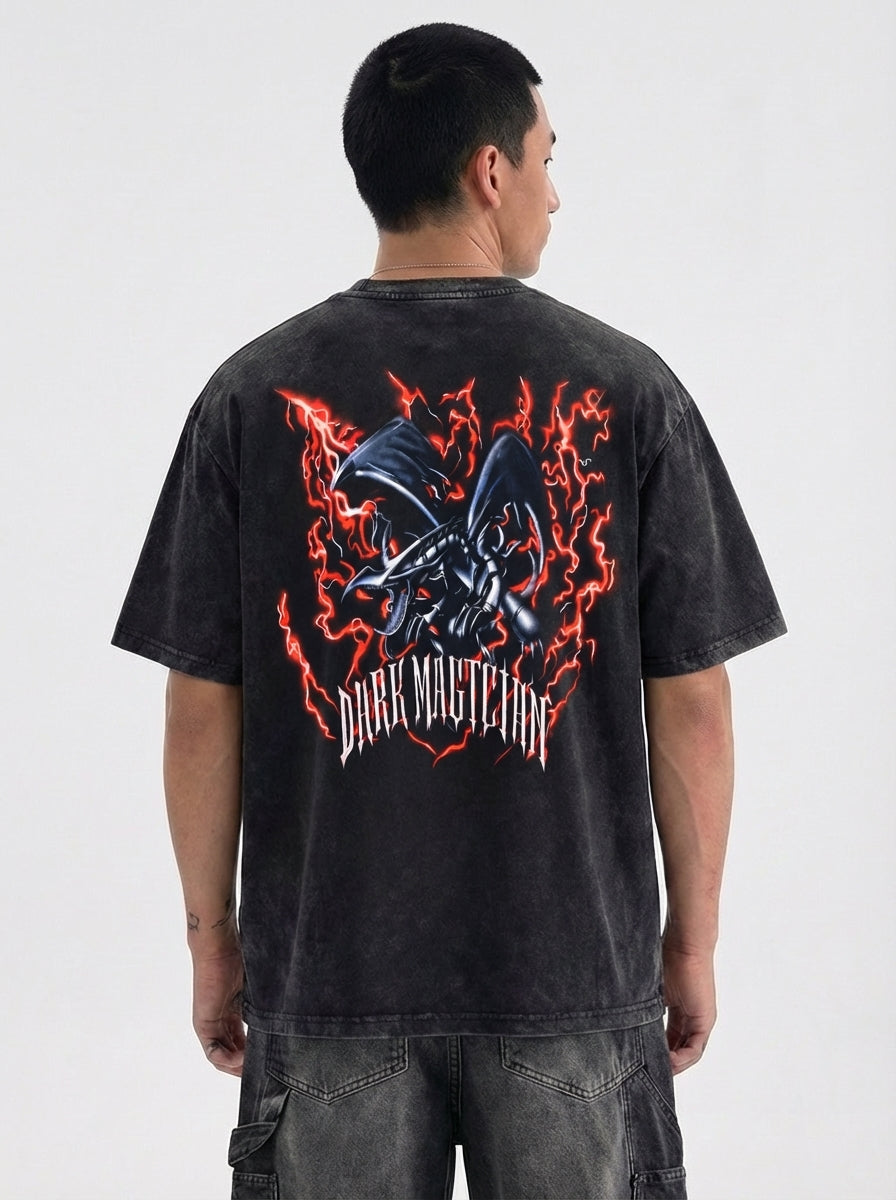 Red Eyes Black Dragon Graphic T-Shirt - Cotton Oversized Tee