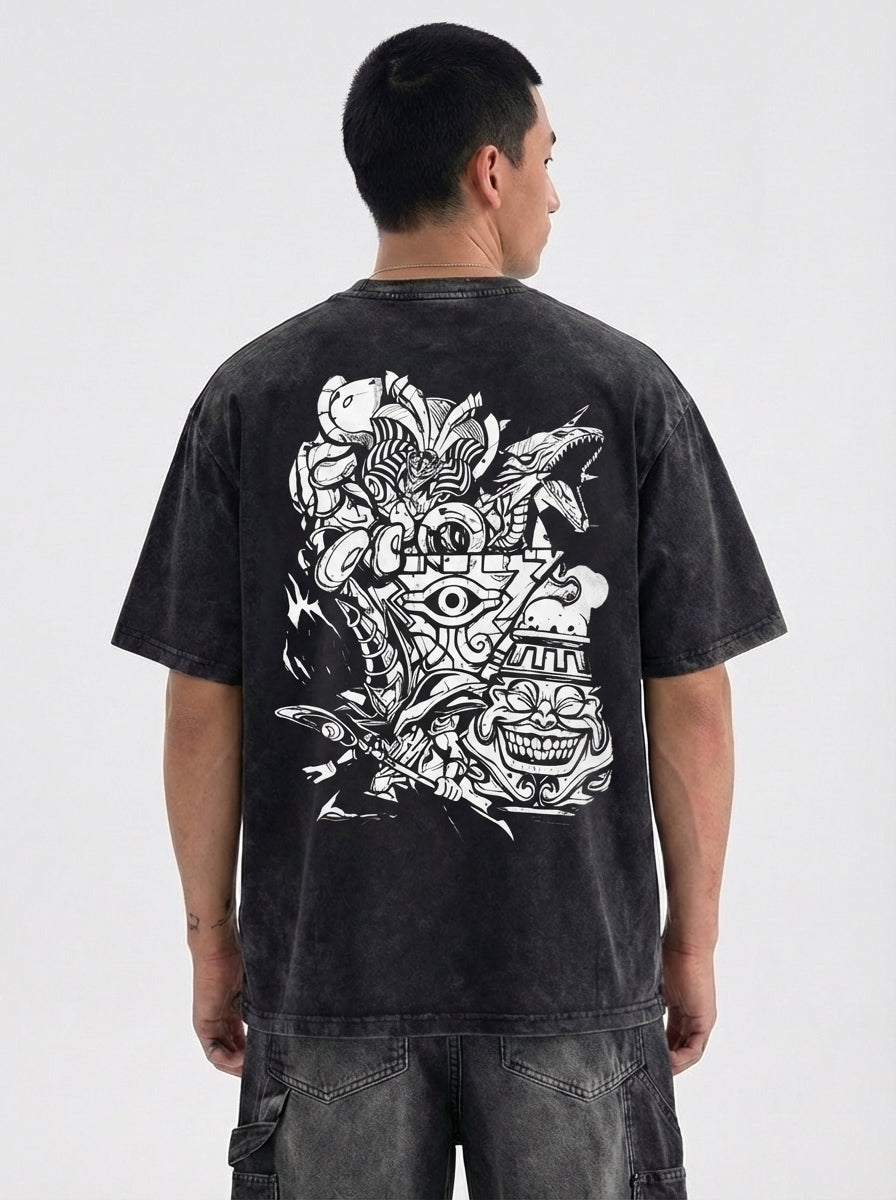 Chaos Monsters Graphic T-Shirt - Cotton Oversized Tee