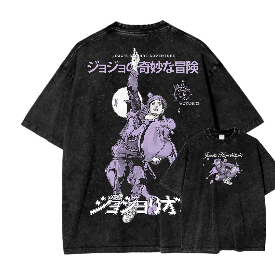 Jojo's Bizarre Adventure Unisex Fit Washed T-Shirt