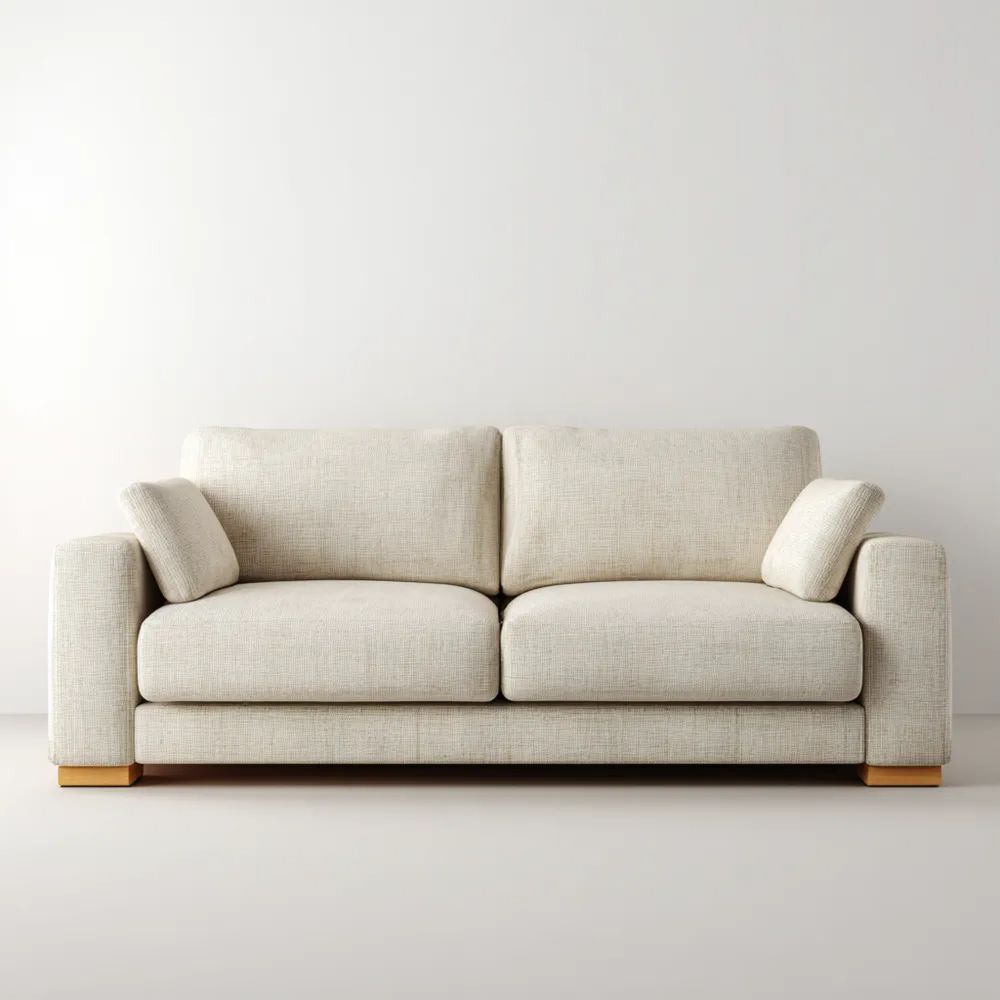 Divano a due posti 180x85x75 cm - Tessuto Beige