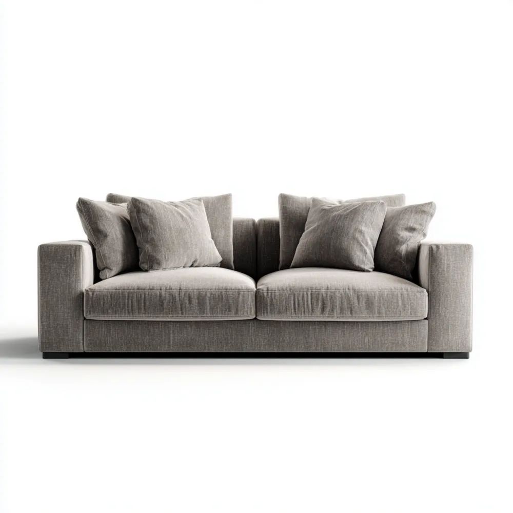 Divano a due posti 150x90x85 cm - Grigio - Design Moderno