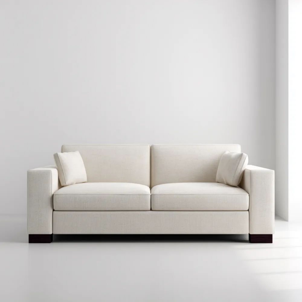 Divano a due posti 180x90x85 cm - Beige - Design Moderno