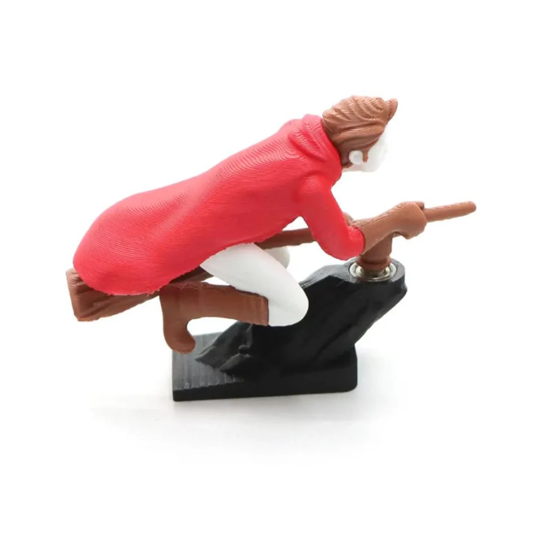 Ijixi™ witch Broomstick Dashboard Drift Ornament - Motion Activated Car Decor That Drifts & Spins 