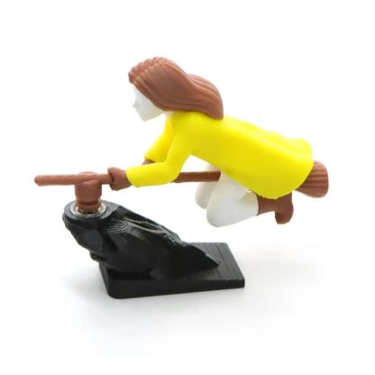 Ijixi™ witch Broomstick Dashboard Drift Ornament - Motion Activated Car Decor That Drifts & Spins 