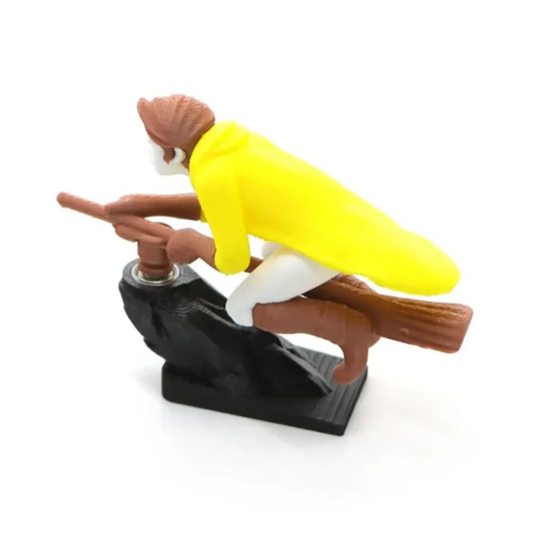 Ijixi™ witch Broomstick Dashboard Drift Ornament - Motion Activated Car Decor That Drifts & Spins 