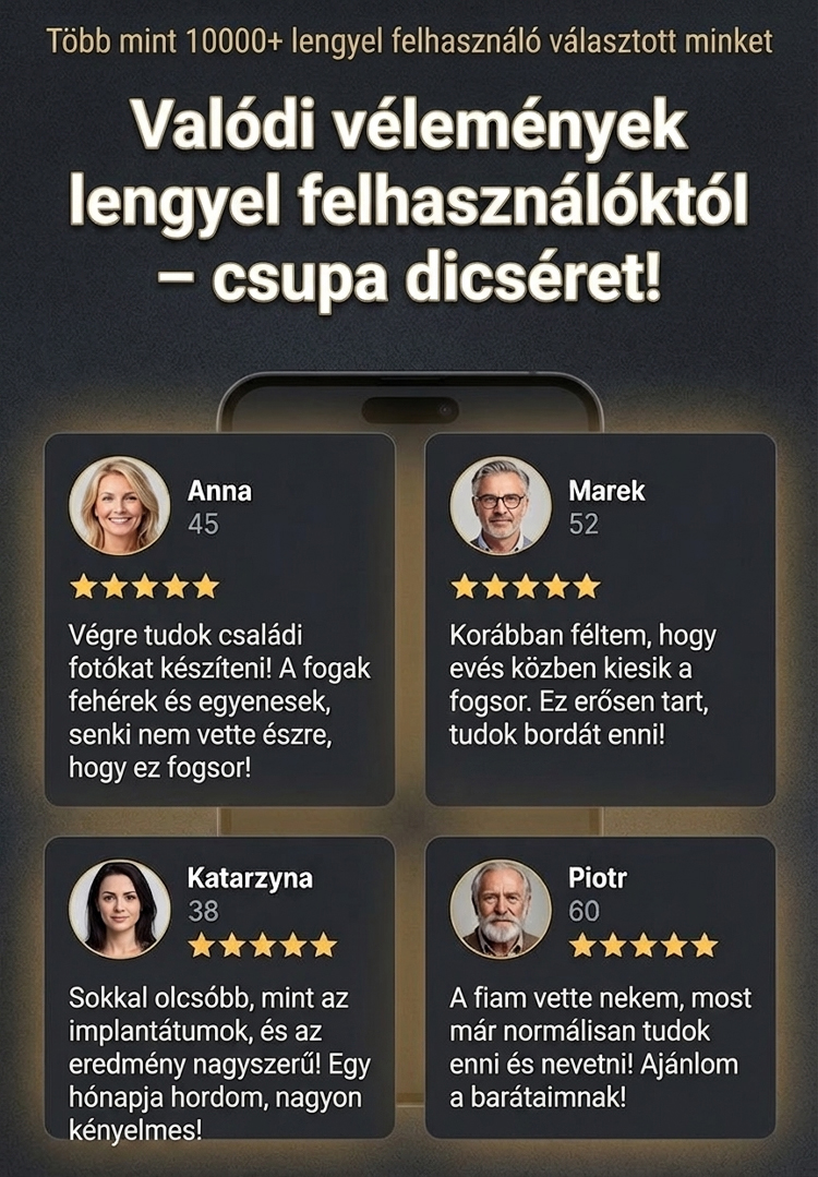 Azonnali tökéletes mosoly, kétféle színű műfogsor doboz