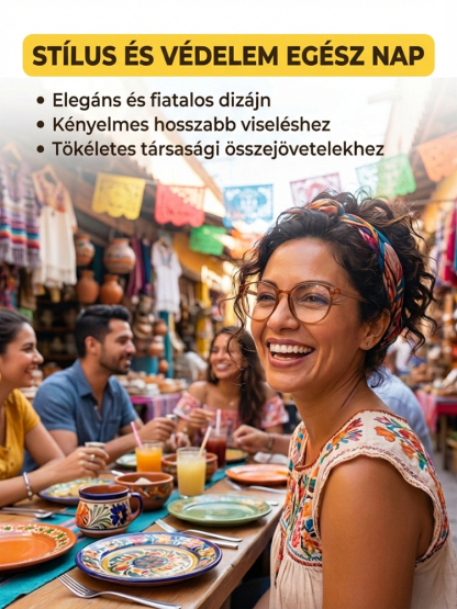 Prémium kékfény-szűrő, multifokális, fáradtság elleni szemüveg