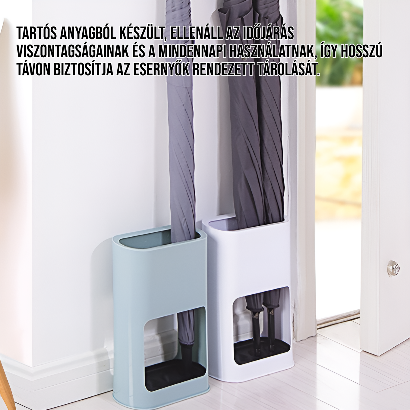 Bejárati lefolyó esernyőtartó előszobában