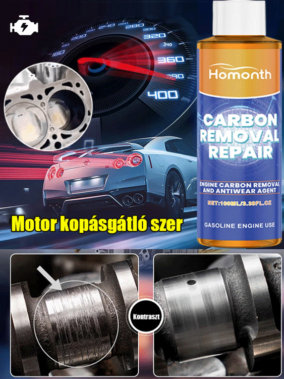 5 az 1-ben Motor Kopásgátló és Széneltávolító Adalék (100ml) – Termikus Aktiválású Fémvédő Formula, 20 000 km-es Védelem – Hivatalos Raktárkisöprés!