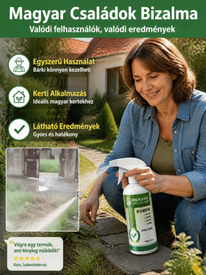 Profi Német Technológia Gyom- és Bambusztirtó Spray – Zéró Káros Maradvány – Rendkívüli 80% KEDVEZMÉNY Végkiárusítás!