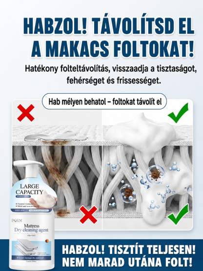 Professzionális Matrac Száraztisztító Hab (500ml) + Bőrgyógyászatilag Tesztelt + Készletkisöprés! 🛏️