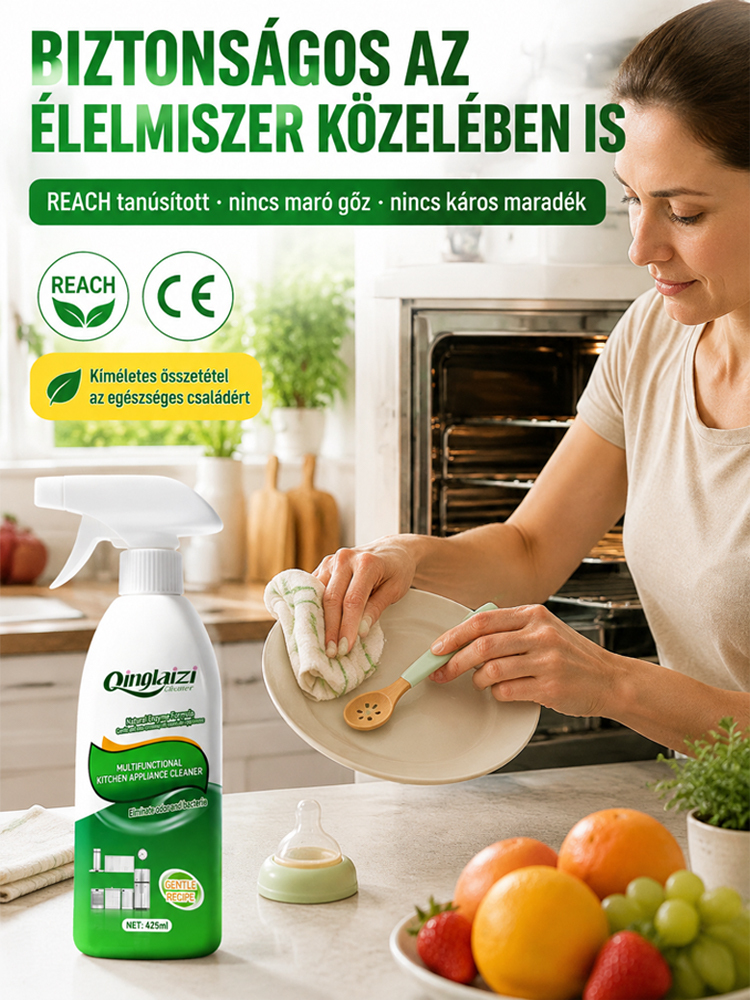 Bioenzimes Multifunkciós Konyhai Zsíroldó Hab (425ml) – 30 Másodperces Aktív Lebontás, pH-Semleges Kesztyű Nélküli Használat – Hivatalos -50% Raktárkisöprés!