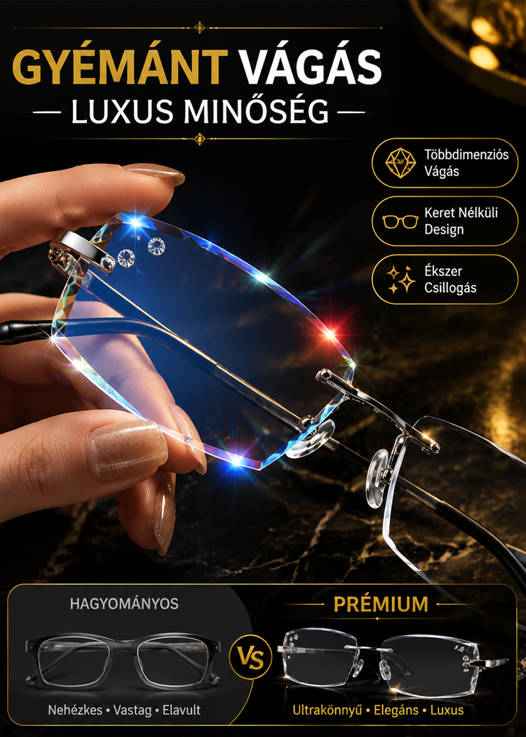 🆕【5. generációs nano-optika】Prémium multifokális intelligens fotokróm olvasószemüveg – 1+1 ajándékba.