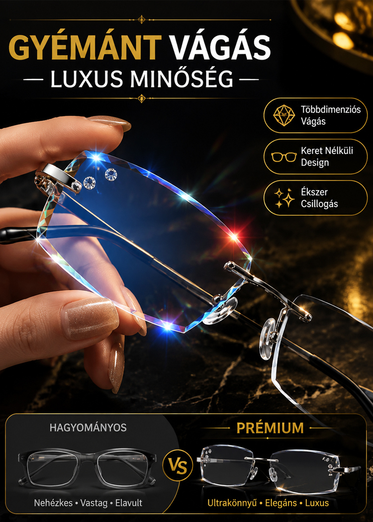 🆕【5. generációs nano-optika】Prémium multifokális intelligens fotokróm olvasószemüveg – 1+1 ajándékba.