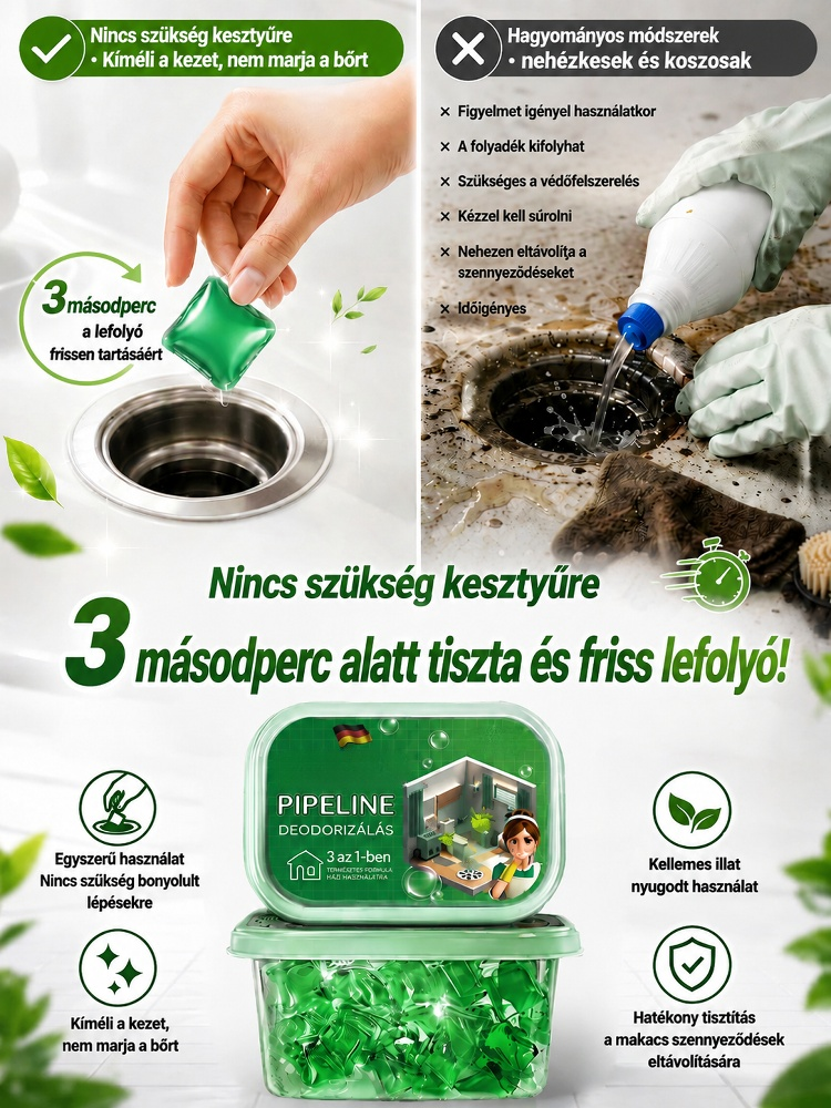 🆕1 kapszula megold minden dugulást!Valóban megkönnyíti az otthoni higiéniát.
