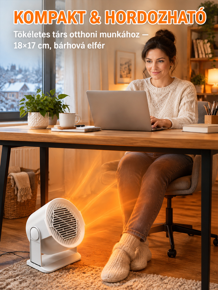 💡Ezzel a fűtőberendezéssel -30 fokban is pólóban járkálhatsz. Német fejlesztés, napi 1 kWh – nem kell magas számláktól tartanod. Nem igényel telepítést, hordozható.
