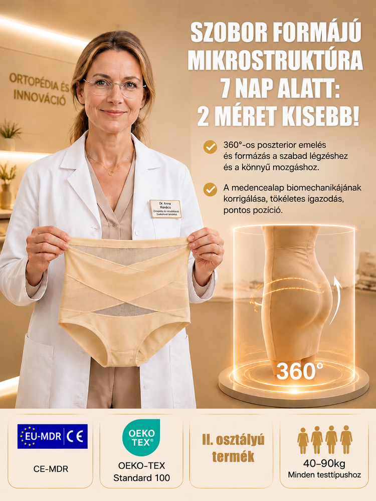 💃Párizsi ortopéd szakértők fejlesztették. Stabilizálja a medencét, laposítja a hasat, emeli a feneket és javítja a testtartást.