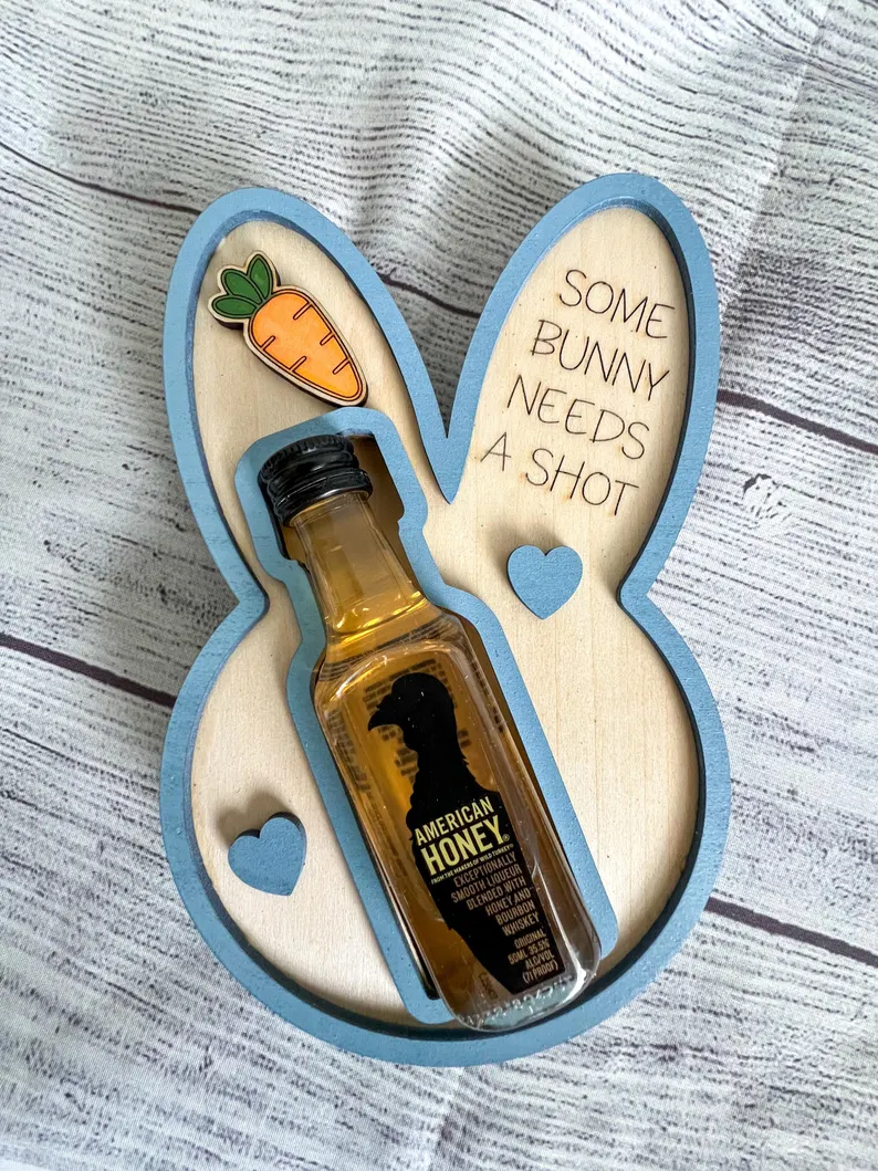 🎉Adult Easter Basket Gift-Easter Bunny Alcohol Bottle