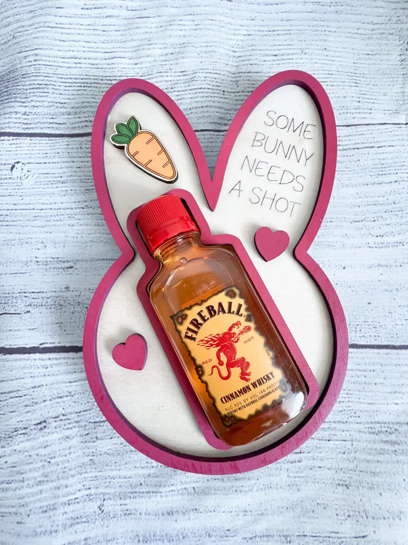 🎉Adult Easter Basket Gift-Easter Bunny Alcohol Bottle