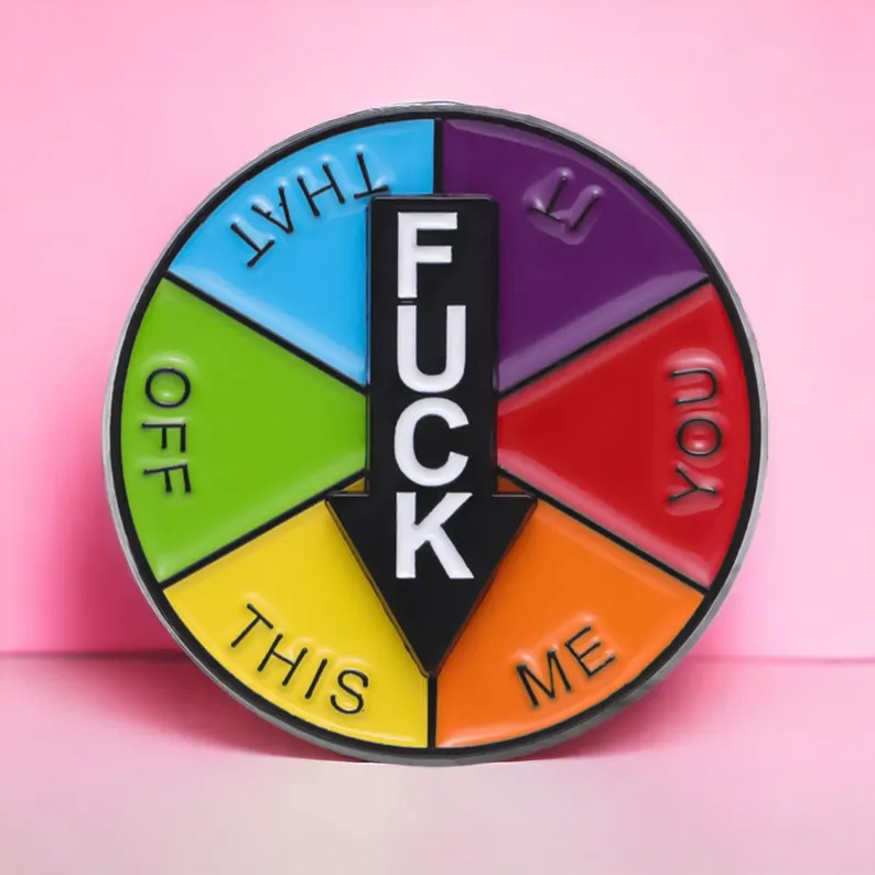 Funny Spinner Enamel Pin