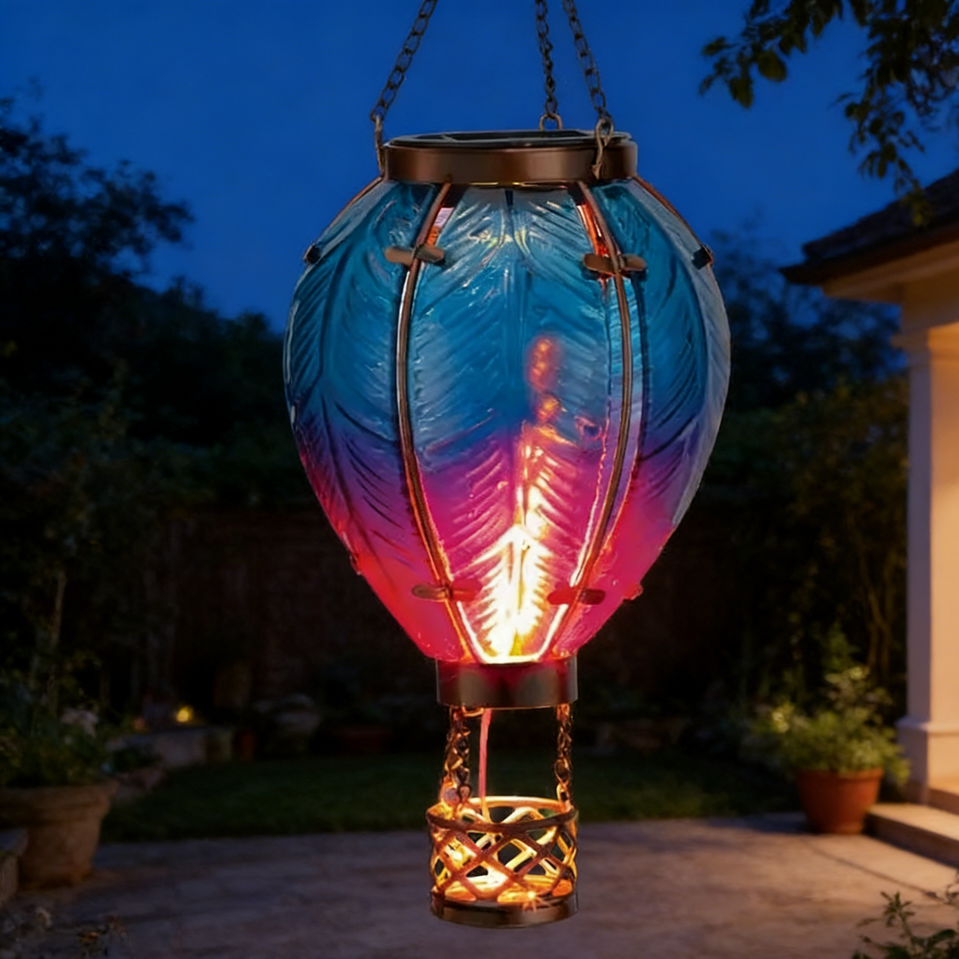 Handmade Hot Air Balloon Solar Flame Lantern