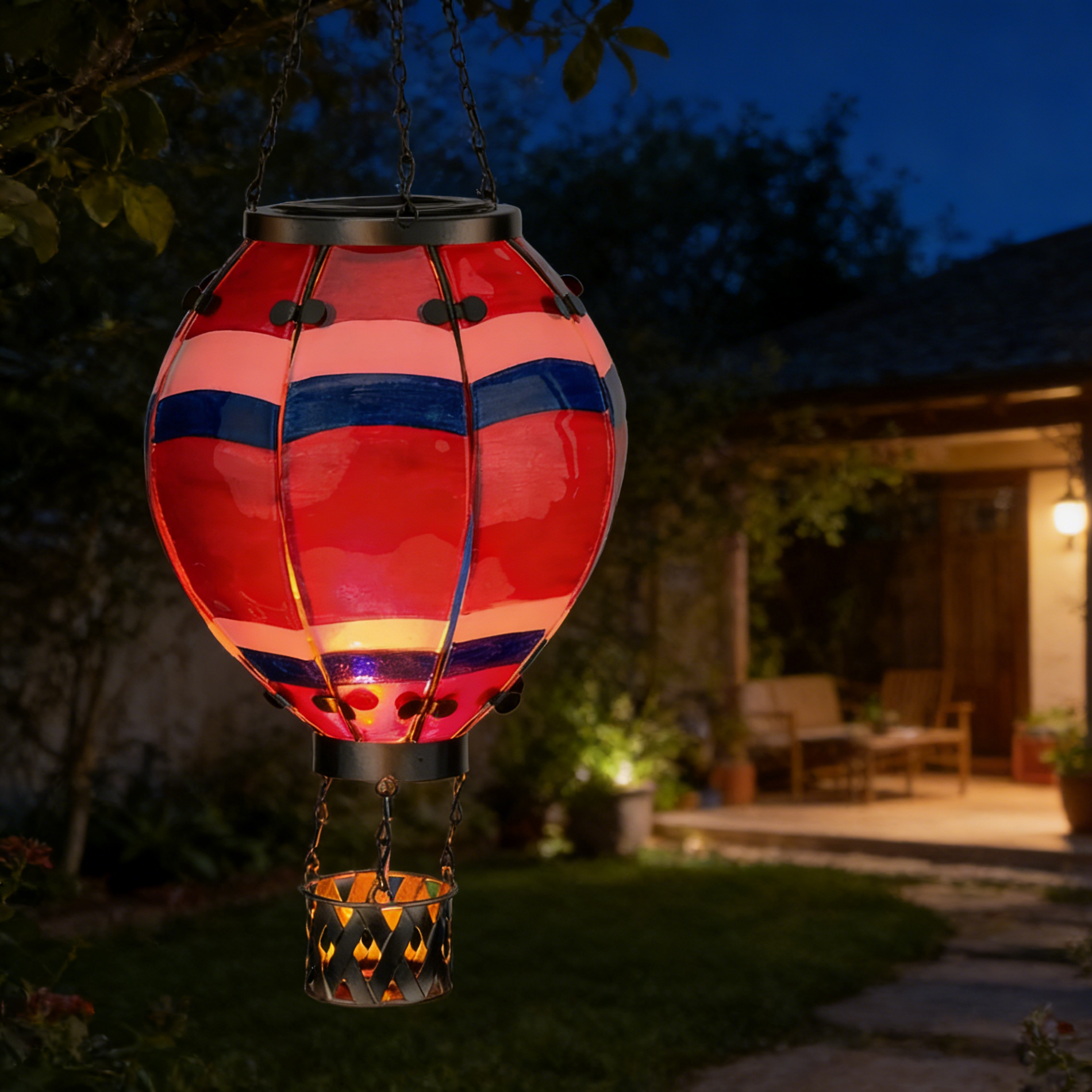 Handmade Hot Air Balloon Solar Flame Lantern