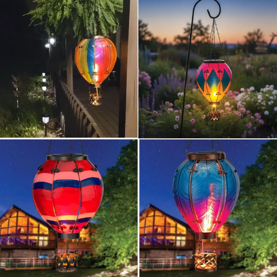 Handmade Hot Air Balloon Solar Flame Lantern