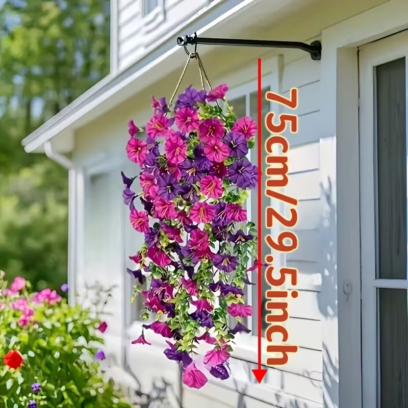 Two artificial flowers in mixed colors, perfect for indoor and outdoor home décor, wedding decorations, parties, gardens, DIY projects, patios, offices, hotels, housewarming gifts, and ideal New Year's, Valentine's Day, and other festive decorations.