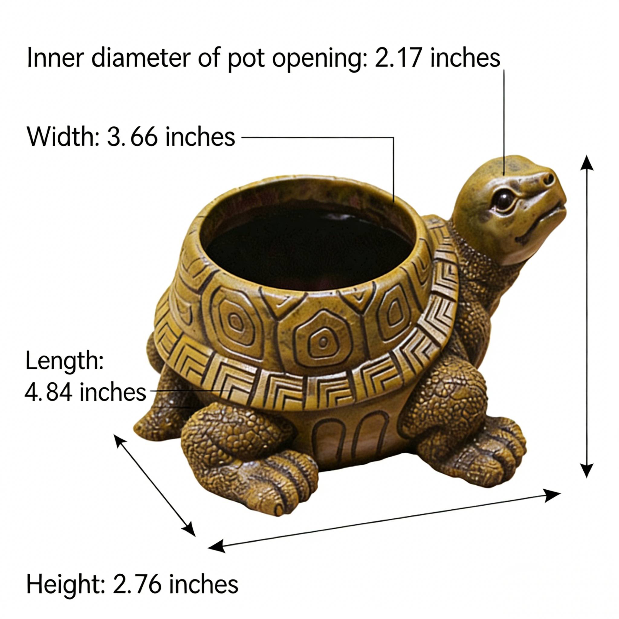🐢 Adorable Tortoise Planter | Perfect for Succulents & Cacti 🌵