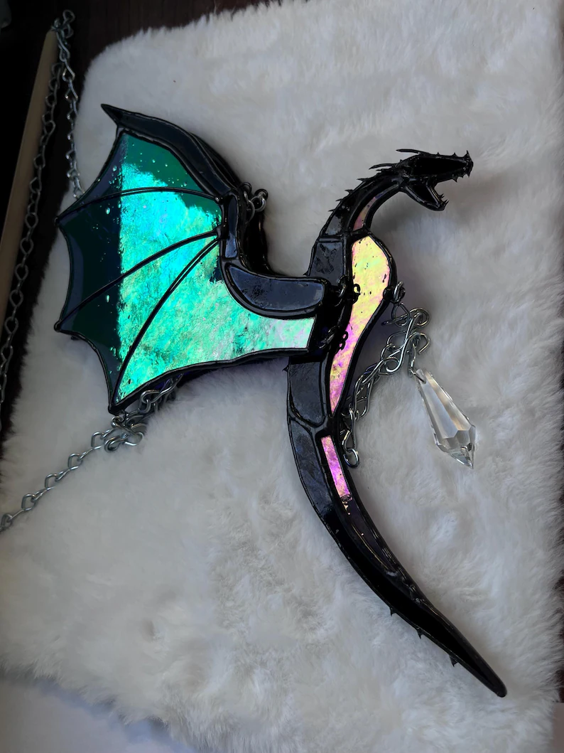 Last Day Up To 61% OFF - Purple Dragon🐉 Handcrafted Resin Statue | Indoor Outdoor Garden Decor