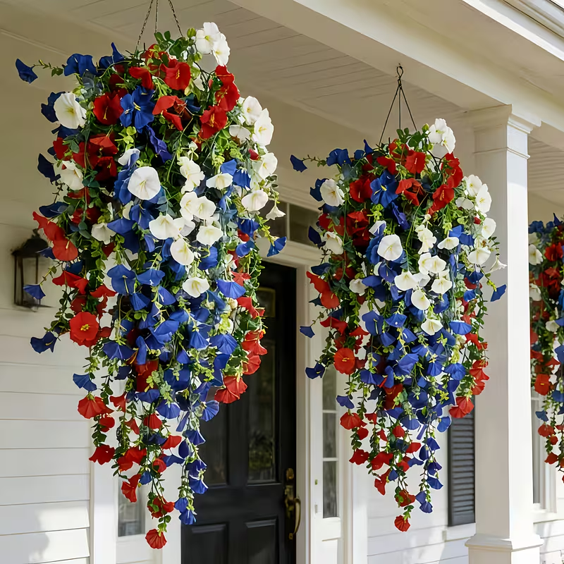 Last Day Sale! Up To 70% OFF Patriotic 4th of July Hanging Flowers 🔥