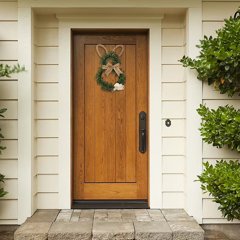 Easter Bunny Artificial Wreath - Rustic Farmhouse Decor for Spring, Home & Party 🐇
