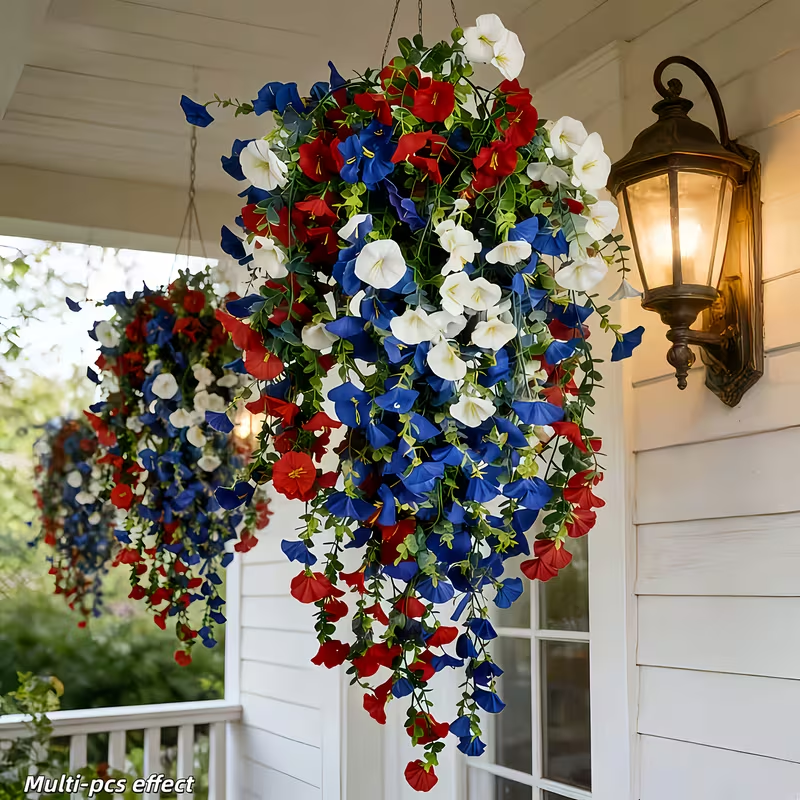 Last Day Sale! Up To 70% OFF Patriotic 4th of July Hanging Flowers 🔥