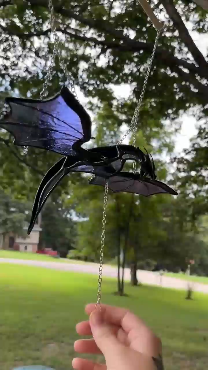 Last Day Up To 61% OFF - Purple Dragon🐉 Handcrafted Resin Statue | Indoor Outdoor Garden Decor