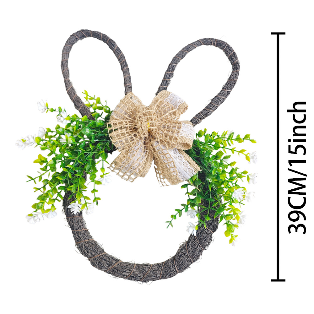 Easter Bunny Head Wreath 🐇 | Rustic Farmhouse Front Door Decor for Spring & Home