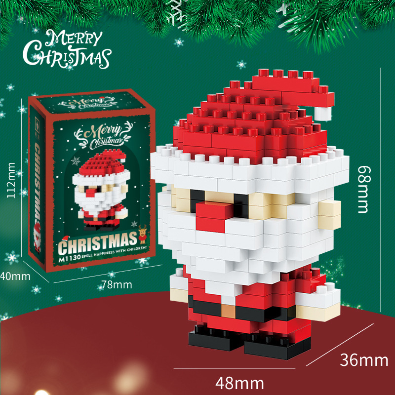 🎄🎅Creative Building Block Christmas Figures – Fun for the Whole Family