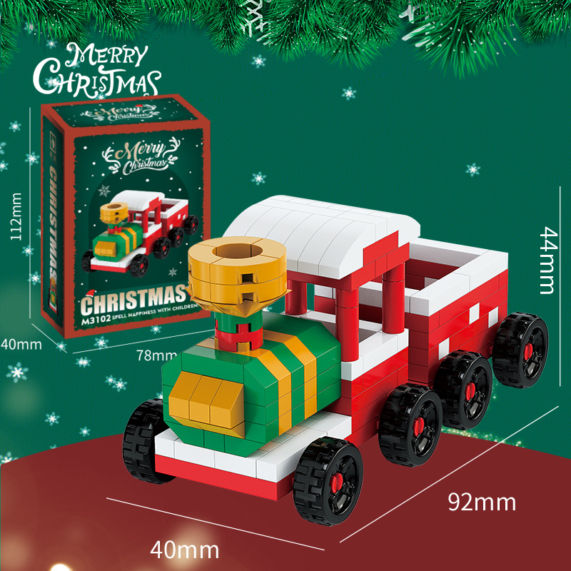🎄🎅Creative Building Block Christmas Figures – Fun for the Whole Family