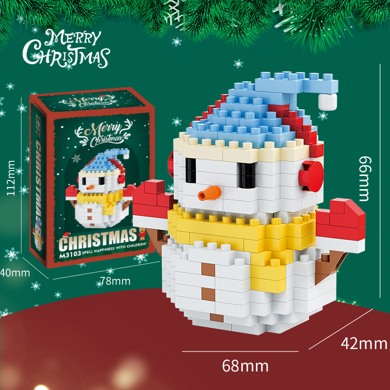 🎄🎅Creative Building Block Christmas Figures – Fun for the Whole Family